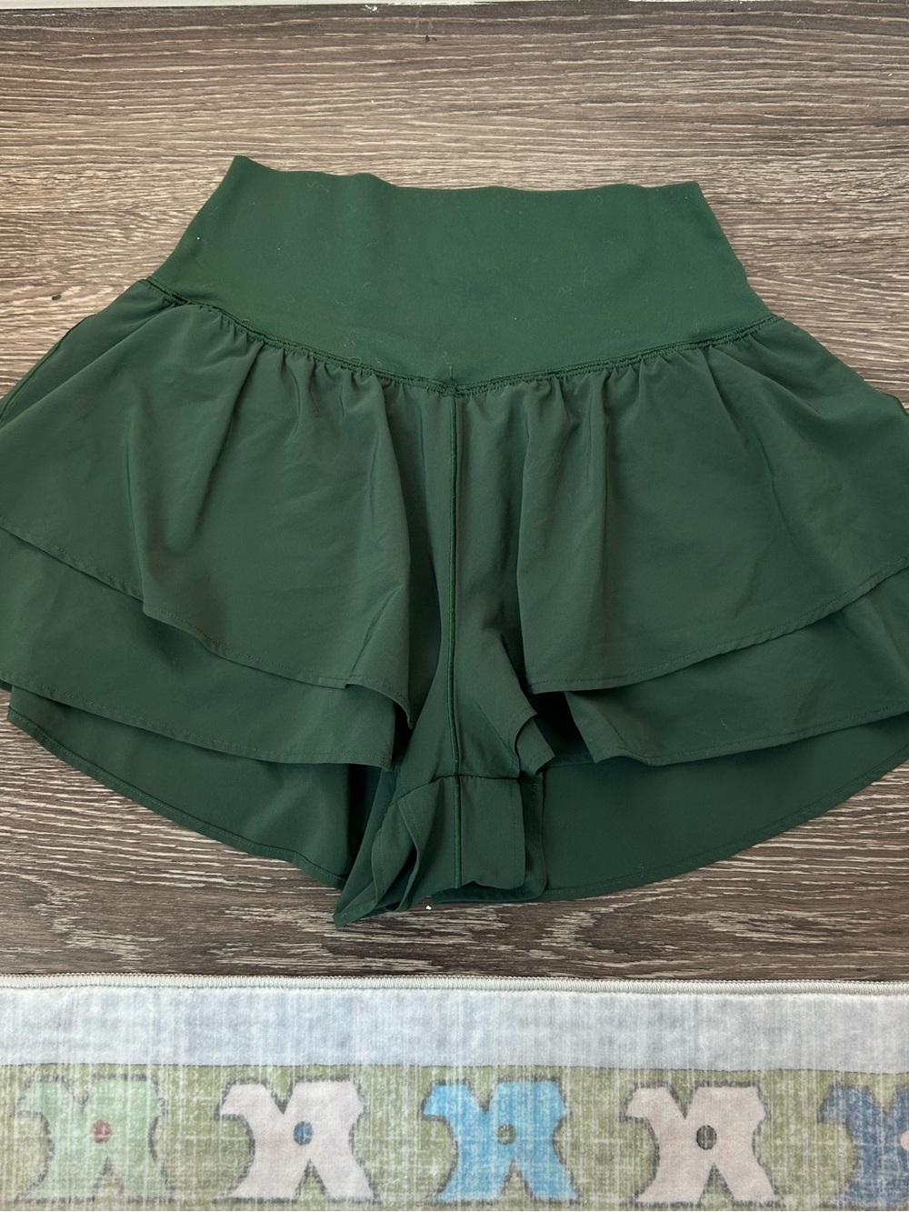 Aerie Dark Green Real Me Ruffle Flirty Short